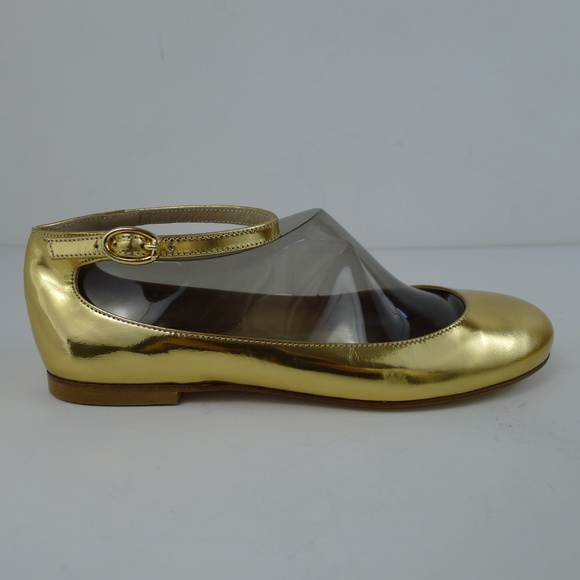 APIA Vero Cuoio Ballet Pumps Gold 35 Italy (Actual size between 5.5 and 6) - Picture 3 of 7